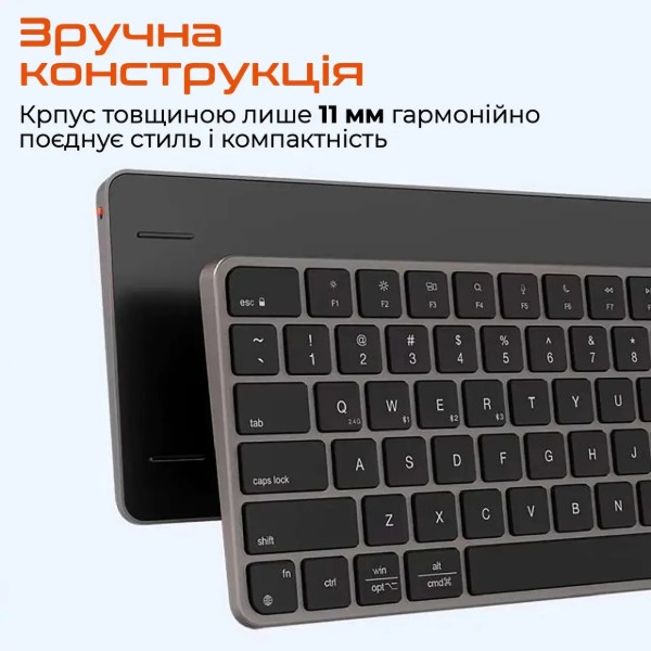 Фото - Клавиатура беспроводная Meetion K210 Bluetooth/Wireless Black (MT-K210MW-A-RUA)